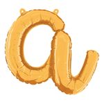 Bogstavballon Script Guld