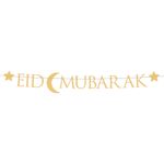 Bogstavguirlande Eid Mubarak