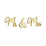 Bogstavsguirlande Mr & Mrs