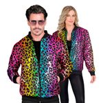 Paljettjakke Rainbow Leopard