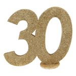 Bordsdekoration 30 Glitter Guld