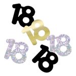 Bordkonfetti 18 Sølv/Guld/Sort