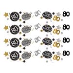 Bordkonfetti 80 Sølv/Guld Glitter