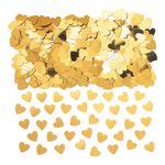 Bordkonfetti Hjerter Guld Metallic
