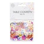 Bordskonfetti Tal 15 Farvemix Metallic