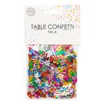 Bordskonfetti Tal 4 Farvemix Metallic
