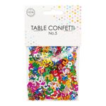 Bordskonfetti Tal 5 Farvemix Metallic