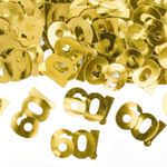 Bordskonfetti Tal 60 Guld Metallic