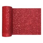 Bordløber Tyk Rød Glitter