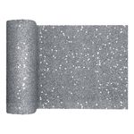Bordløber Tyk Sølv Glitter