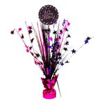 Bordspjäs Happy Birthday Svart/Rosa Glitter