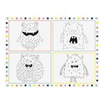 Bordbrikke Lerret Monster Bash