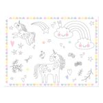 Bordstabletter Målarduk Unicorns & Rainbows