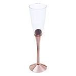 Champagneglas med Rosaguldfod