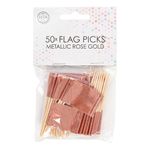 Partypicks Drinkparaply Rosaguld Metallic
