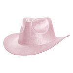 Cowboyhat Skinnende Lyserød