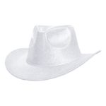 Cowboyhat Skinnende Sølv