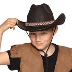 Cowboyhat Sort til Børn