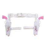 Cowgirl Hylster med Pistoler Hvid/Rosa