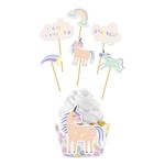 Cupcake Wrappers Kit Unicorns & Rainbows