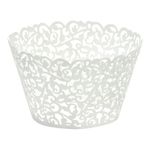 Cupcake Wrappers Hvid Lace