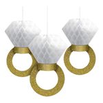 Diamantringe Honeycombs Hængende Dekoration