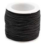Elastisk Snor på Rulle Sort