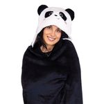 Plyds med hætte Panda