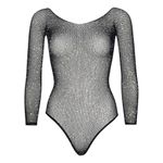 Fiskenetbodystocking Krystal Sort
