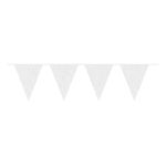 Flagbanner Glitter Hvid