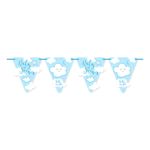 Vimpelguirlande Baby Shower Lyseblå