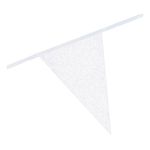 Vimpelguirlande Hvid Glitter