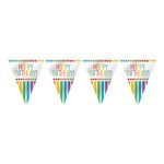 Vimpelguirlande Happy Birthday Rainbow