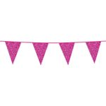 Vimpelgirlander Hot Pink Glitter