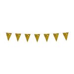 Vimpelguirlande Mini Metallisk Guld