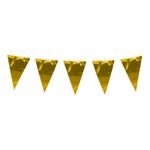 Vimpelguirlande Stor Metallic Guld
