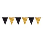 Vimpelguirlande Sort/Guld