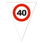 Vimpelguirlande Trafikskilt 40