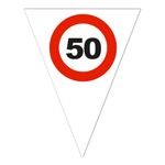 Vimpelguirlande Trafikskilt 50
