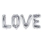Foil Balloon Love Sølv