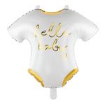 Folieballon Baby Sparkedragt Hvid/Guld