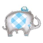 Folieballon Baby Shower Blå Elefant