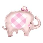 Folieballon Baby Shower Lyserød Elefant