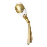 Folieballon Champagneflaske Guld med Streamers