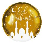 Folieballon Eid Mubarak Guld