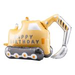 Folieballon Gravemaskine Happy Birthday