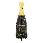 Folieballon Happy New Year Champagneflaske