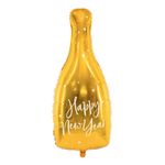 Folieballon Happy New Year Flaske Guld