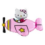 Folieballon Hello Kitty i Flyvemaskine