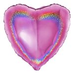 Folieballon Hjerte Glitter Pink